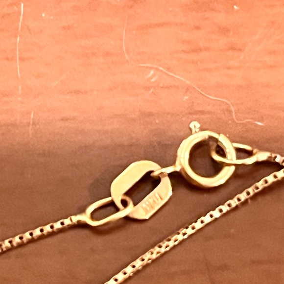 14 Kt Gold Heart Cross Pendant Necklace14 Kt Gold - Picture 5 of 7